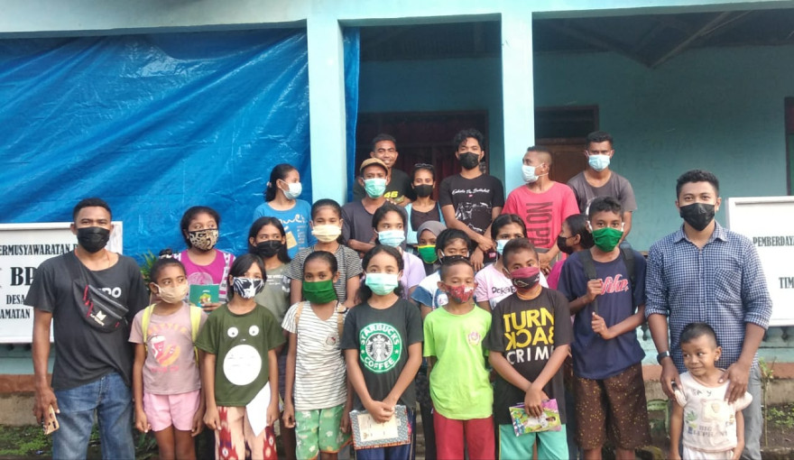 KARANG TARUNA DESA PLEDO GELAR PENDAMPINGAN BELAJAR BAGI SISWA DI MASA PANDEMI COVID-19