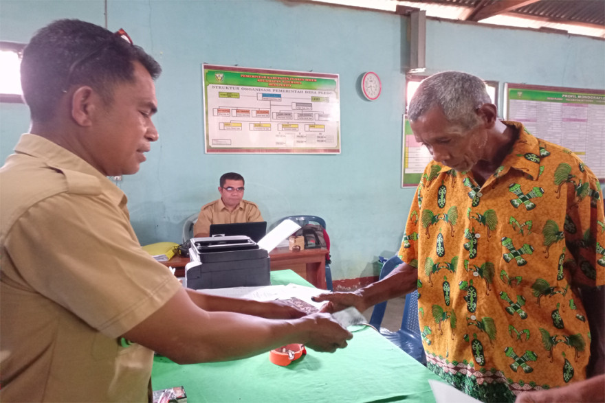Pembagian BLT DD Desa Pledo Triwulan 1 (Januari s.d Maret) Tahun 2023